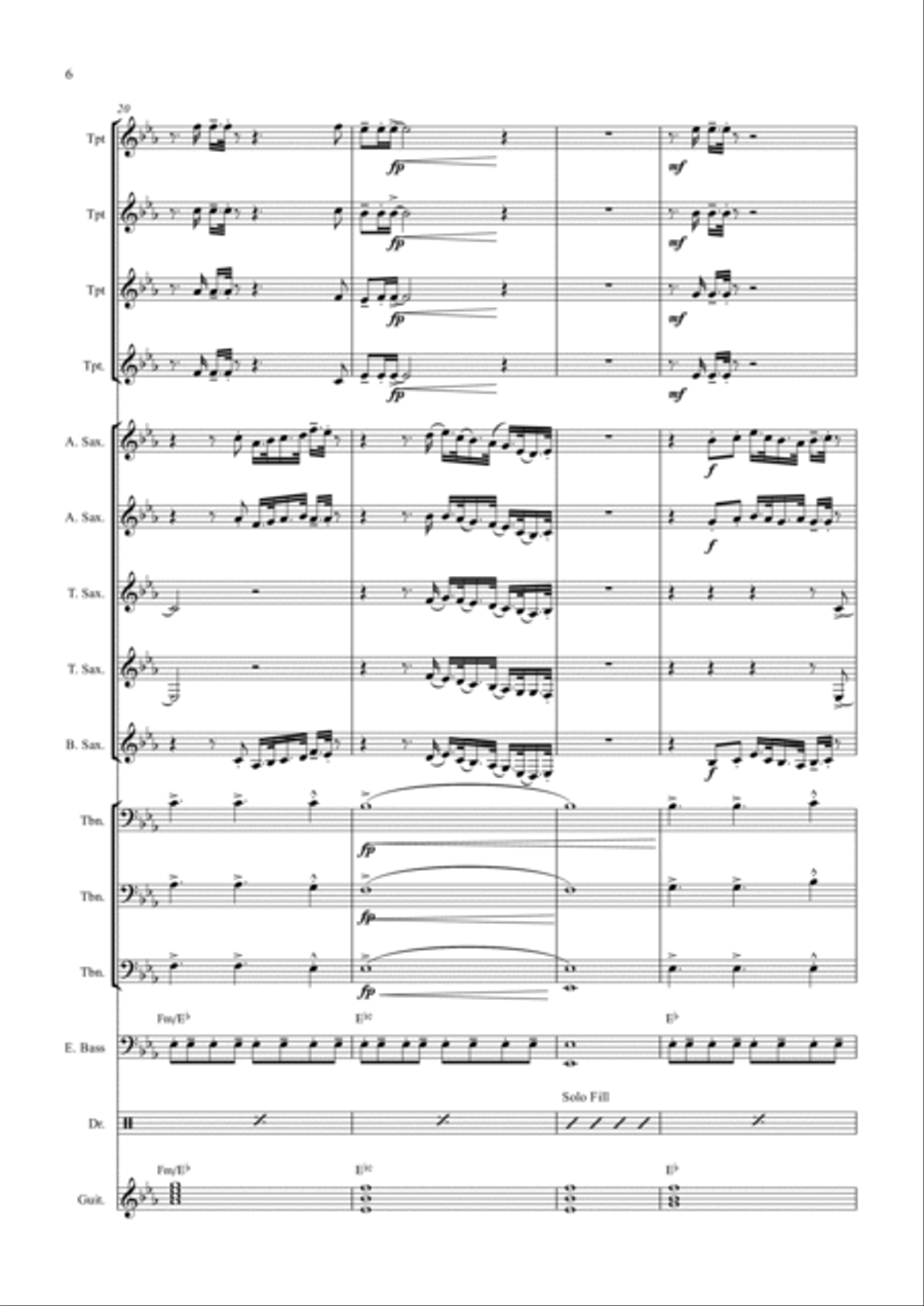 Heavy Trucks Jazz Ensemble scores gallery preview page 6