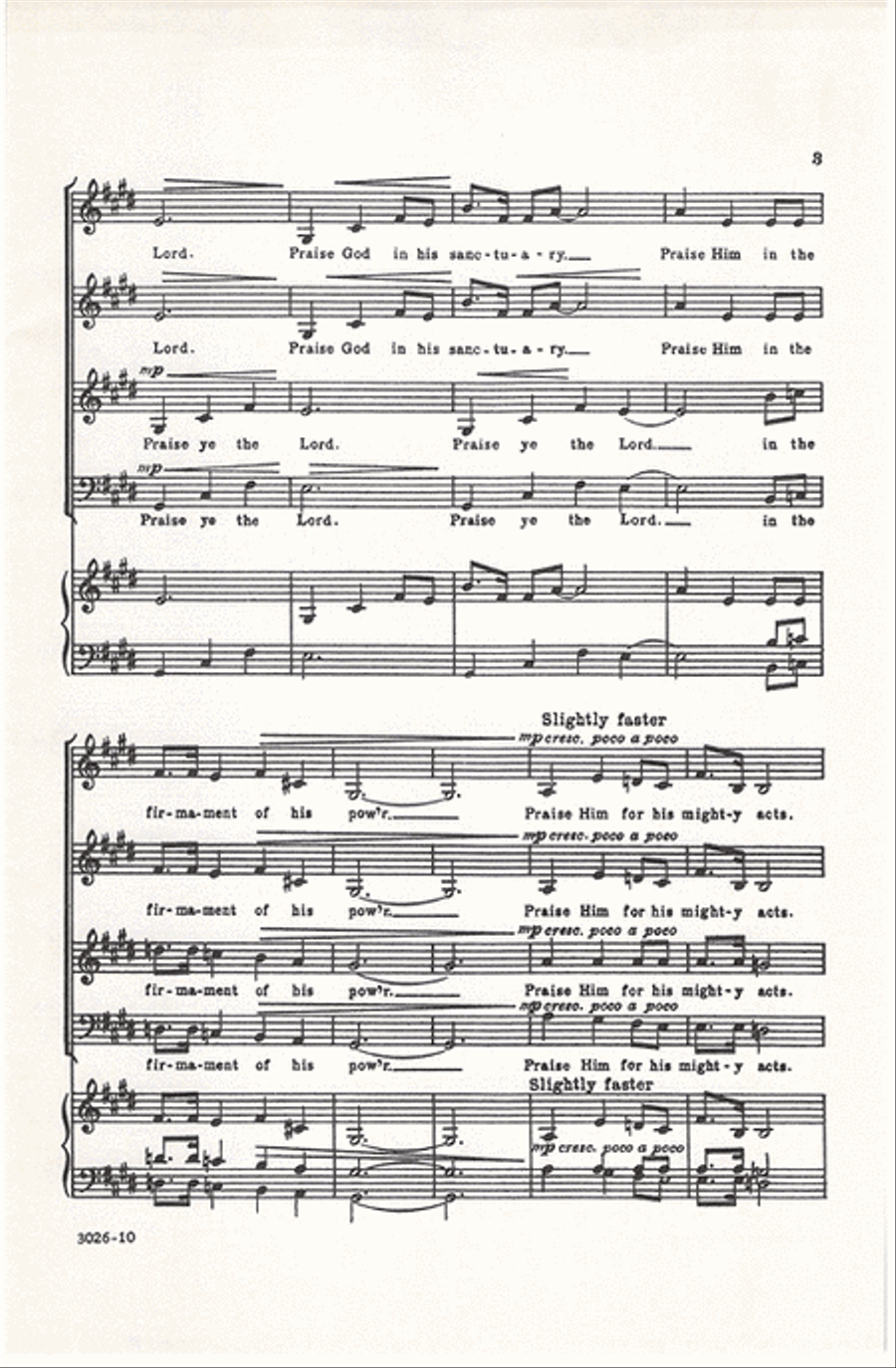 Psalm 150 Divisi scores gallery preview page 3