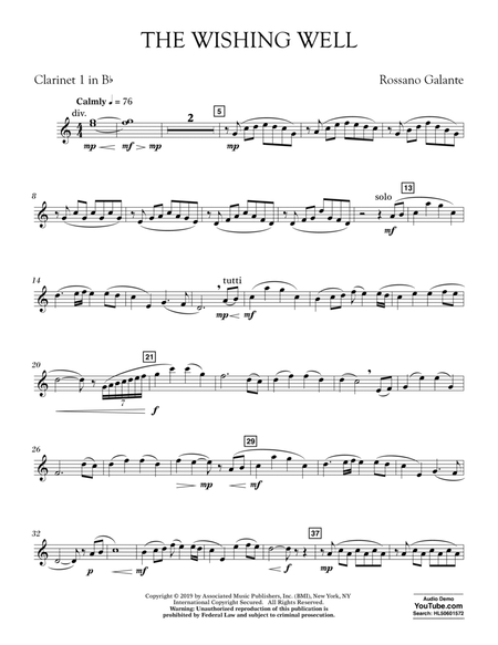 The Wishing Well - Bb Clarinet 1