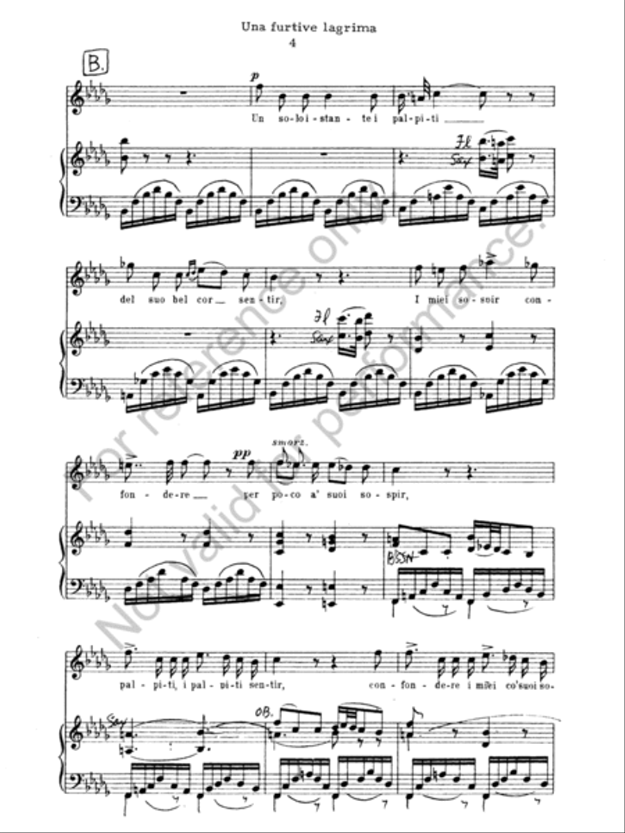 Una Furtiva Lagrima Concert Band scores gallery preview page 5