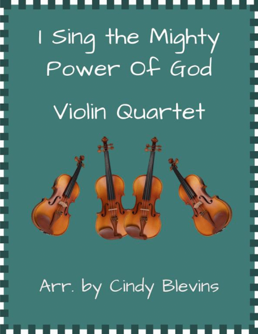 I Sing the Mighty Power Of God, Violin Quartet image number null