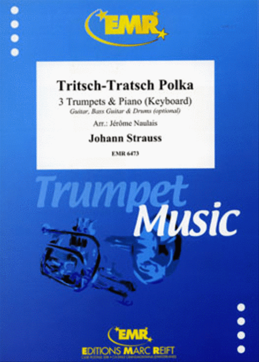 Tritsch-Tratsch Polka Trumpet Trio scores gallery preview page 1