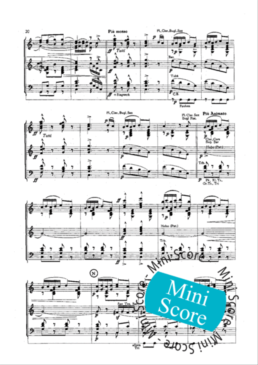 Slavische Dansen No 1,6 en 8 Concert Band scores gallery preview page 22
