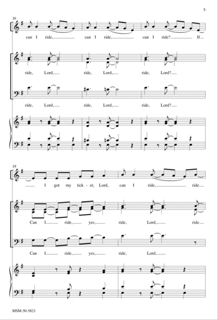 If I Got My Ticket If I Got My Ticket 3-Part scores gallery preview page 5