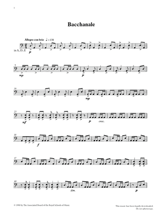 Bacchanale from Graded Music for Timpani, Book IV