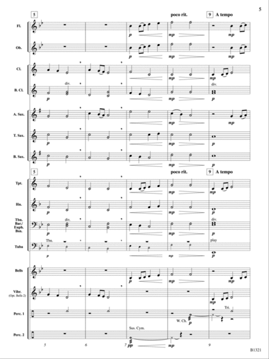 Midnight Sky (from Midnight Suite): Score Concert Band scores gallery preview page 5