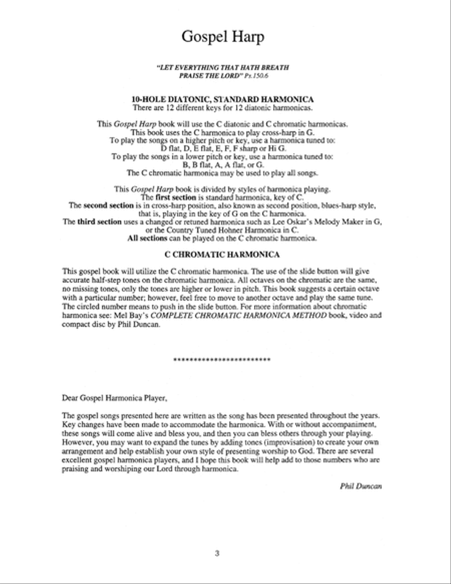 Gospel Harp Harmonica scores gallery preview page 4