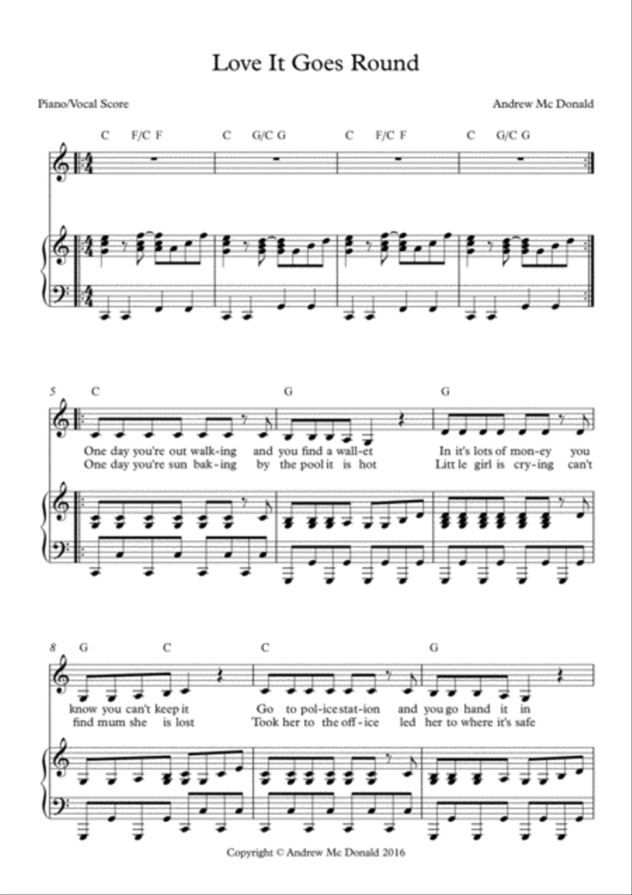 Love It Goes Round Love It Goes Round Voice scores gallery preview page 2