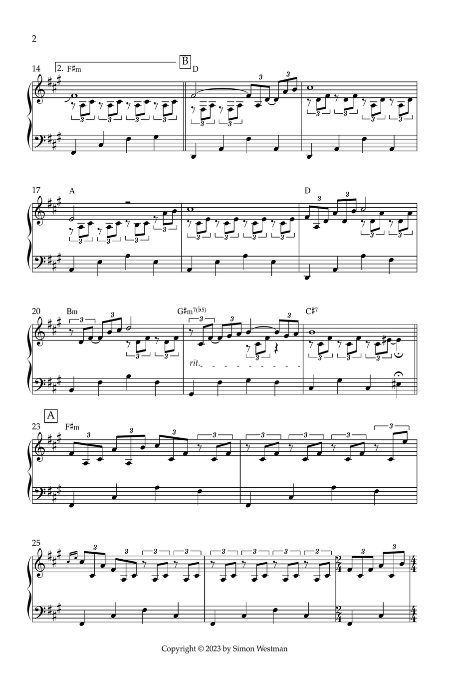 Between Dreams Between Dreams Piano Solo scores gallery preview page 2