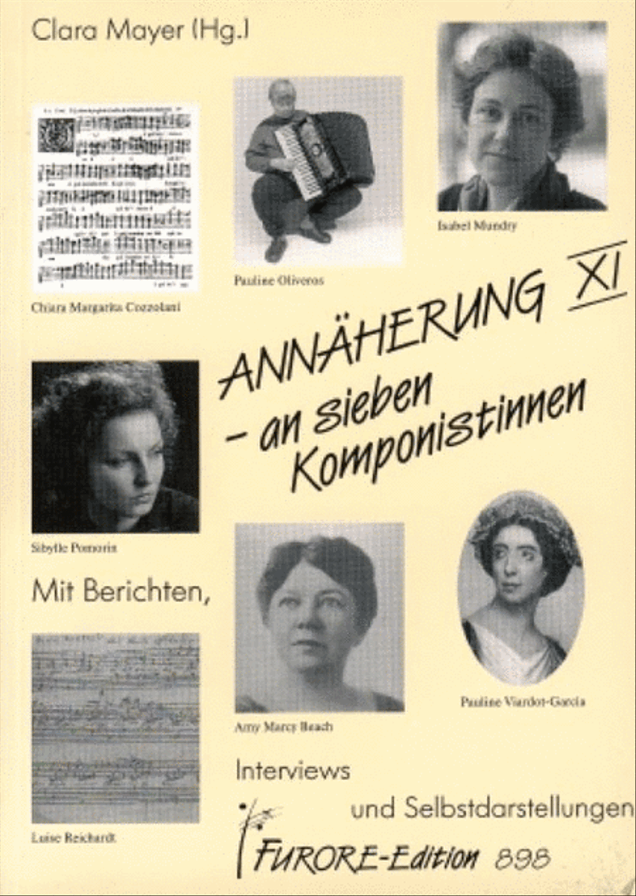 Annaherung XI. Amy Marcy (Cheney) Beach, Pauline Viardot-Garcia, Luise Reichardt, Chiara Margarita Cozzolani, Pauline Oliveros, Sibylle Pomorin, Isabel Mundry School and Community scores gallery preview page 1