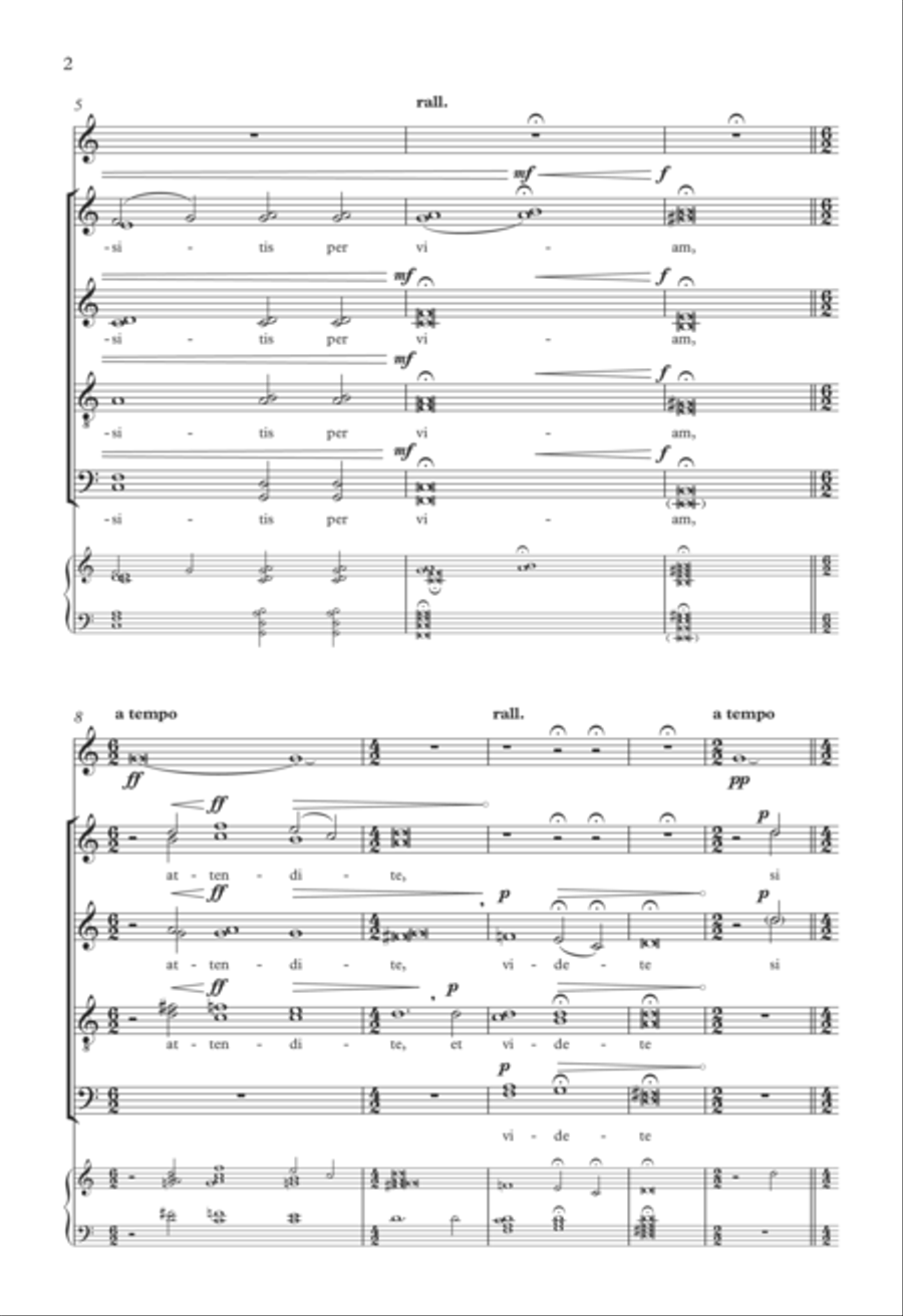 O Vos Omnes O Vos Omnes 4-Part scores gallery preview page 2