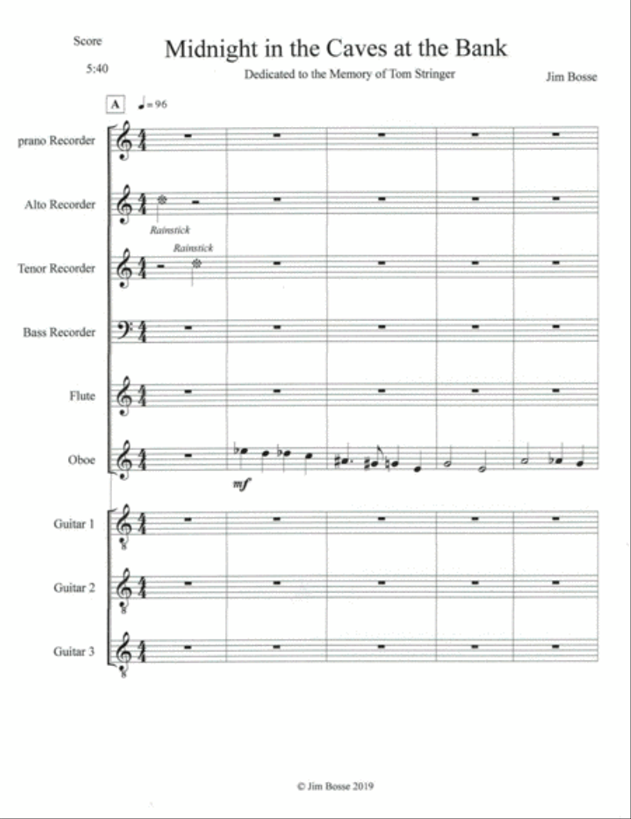 Midnight in the Caves at the Bank Large Ensemble scores gallery preview page 2