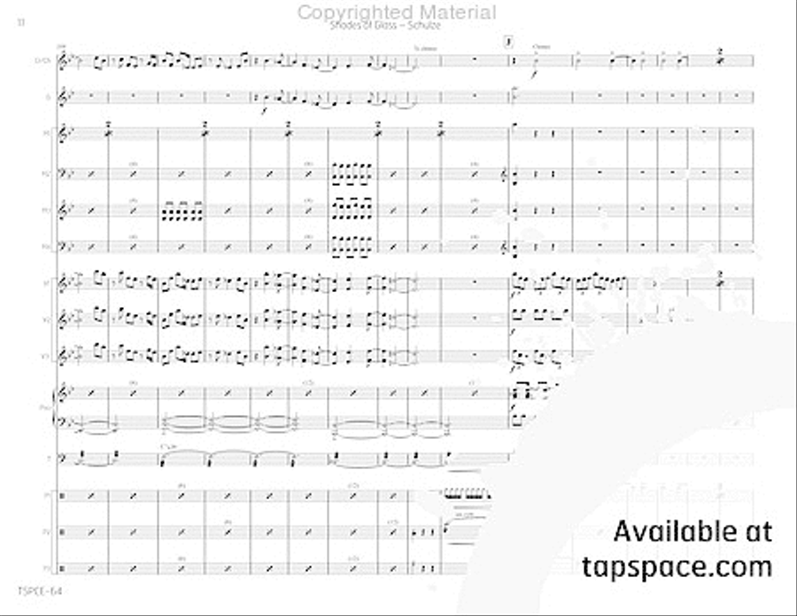 Shades of Glass Percussion Ensemble scores gallery preview page 15
