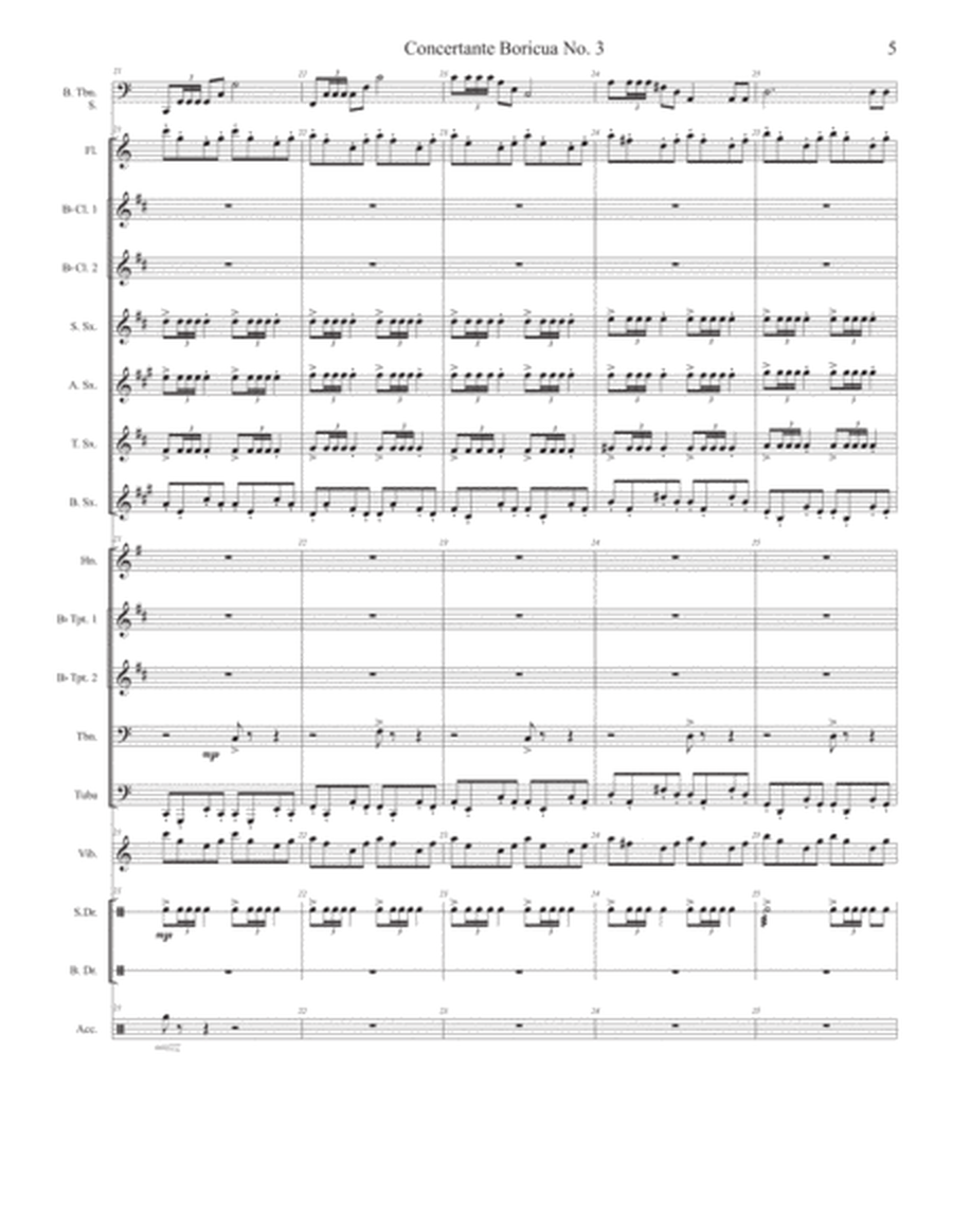 Concertante Boricua No. 3 For Bass Trombone And Small Wind Ensemble