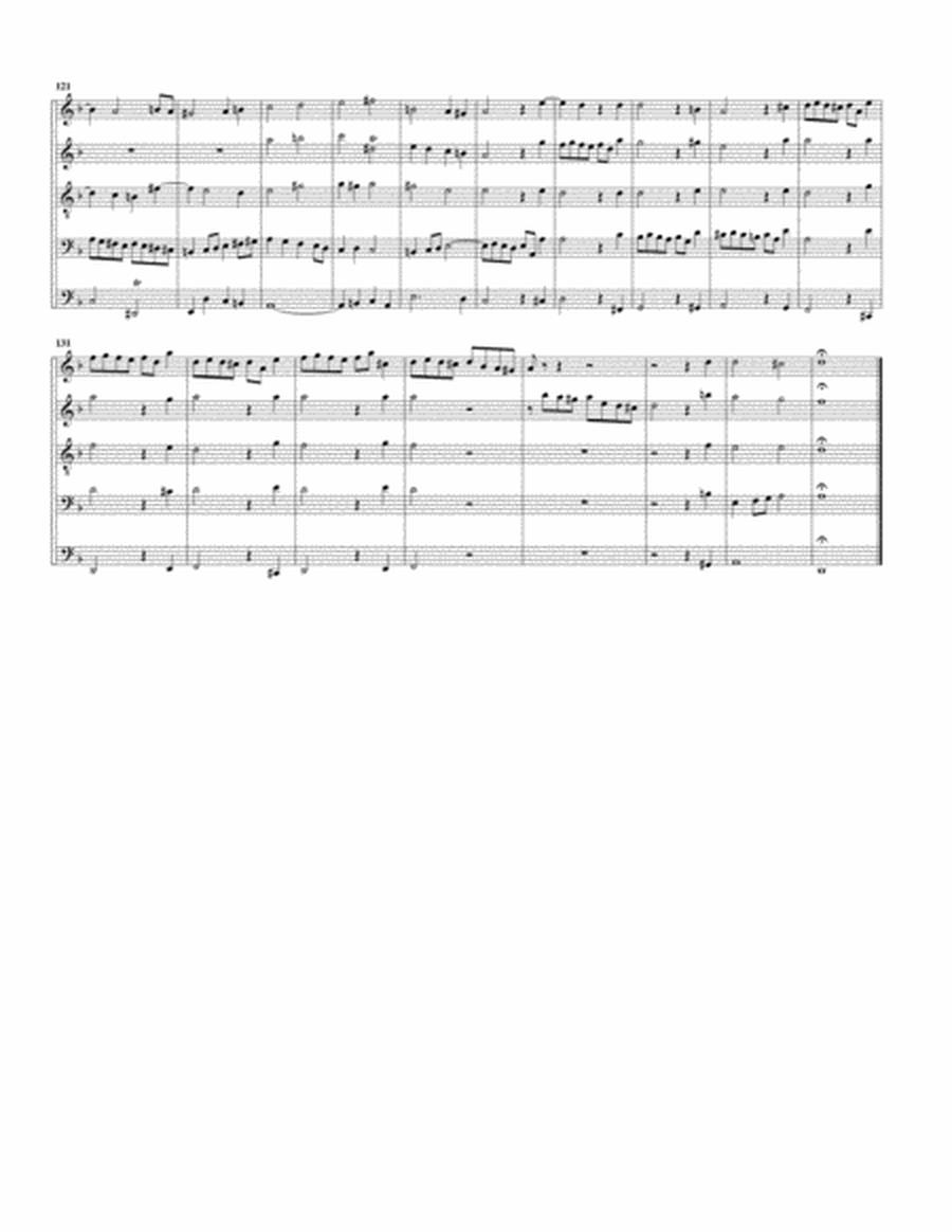 Fugue for organ, BWV 534/II (arrangement for 5 recorders)