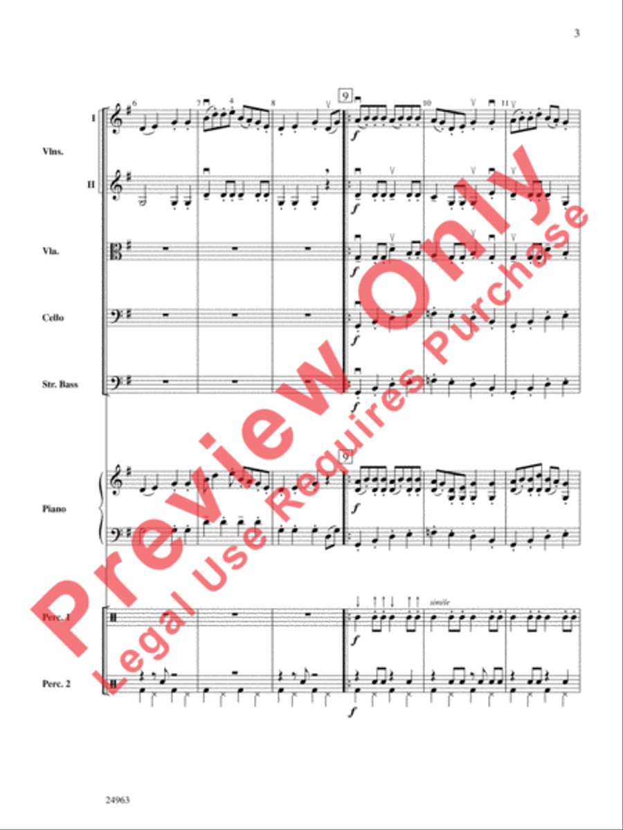 Zydeco Two-Step String Orchestra scores gallery preview page 4