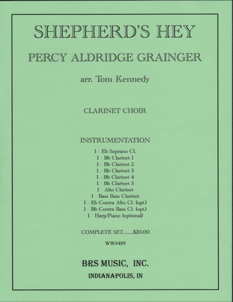 Shepherd's Hey Clarinet Choir scores gallery preview page 1