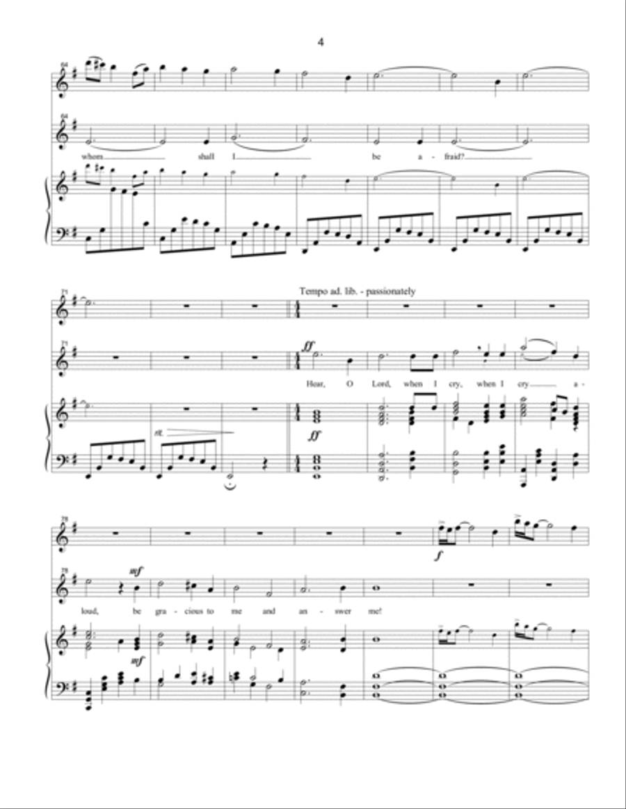 The Lord Is My Light and My Salvation The Lord Is My Light and My Salvation Vocal Duet scores gallery preview page 4