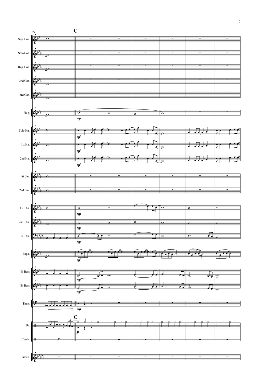 Daydream Believer Brass Band scores gallery preview page 6