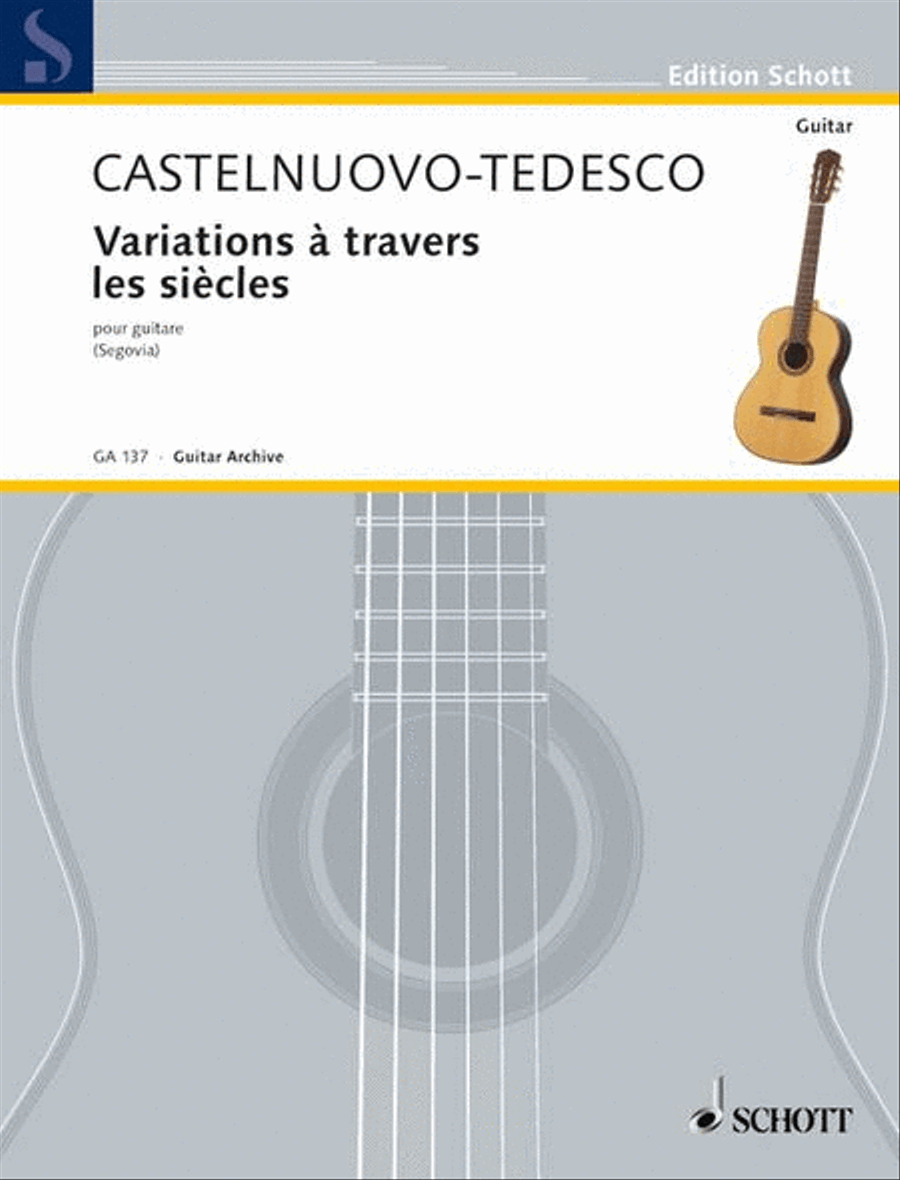 Variations à travers les siècles Classical Guitar scores gallery preview page 1