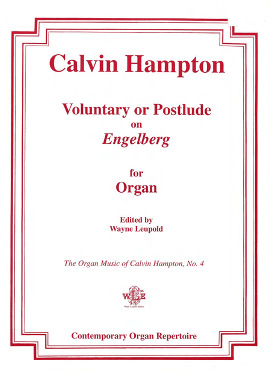 Book cover for Voluntary or Postlude on Engelberg