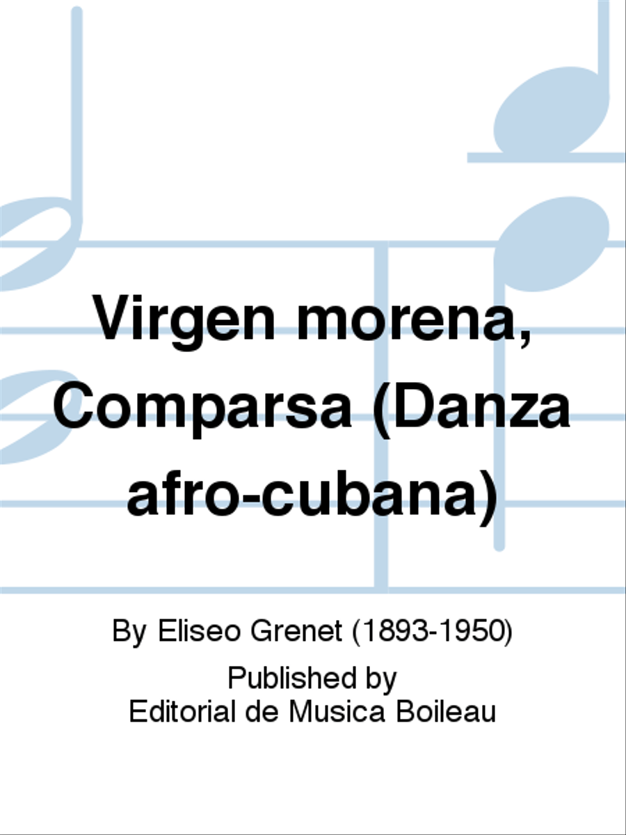 Virgen morena, Comparsa (Danza afro-cubana)