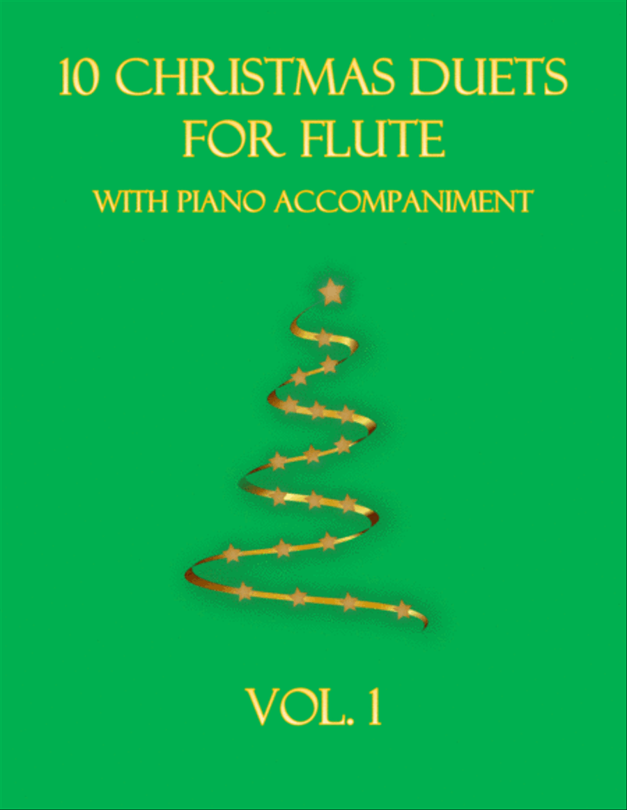 10 Christmas Duets for Flute with piano accompaniment vol. 1 Woodwind Duet scores gallery preview page 1