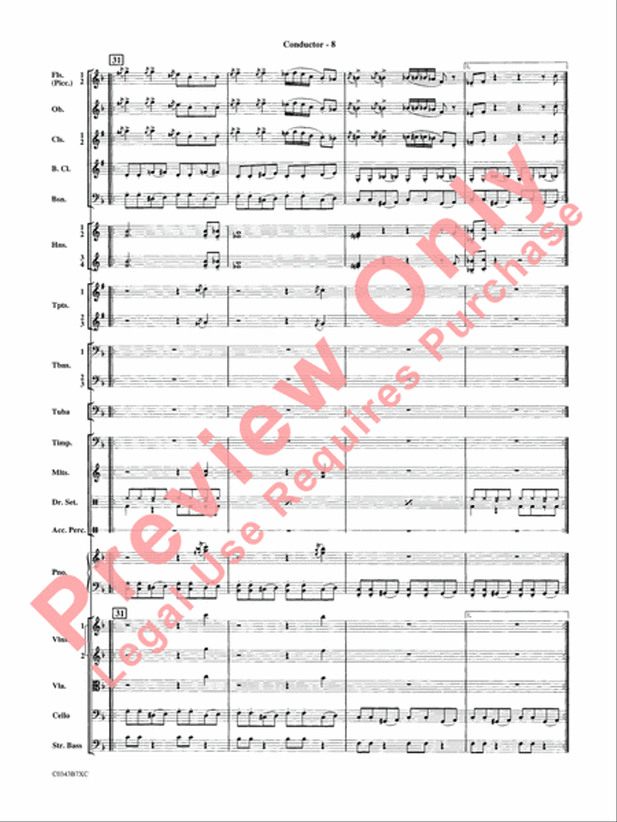 A Tribute to Henry Mancini Full Orchestra scores gallery preview page 11