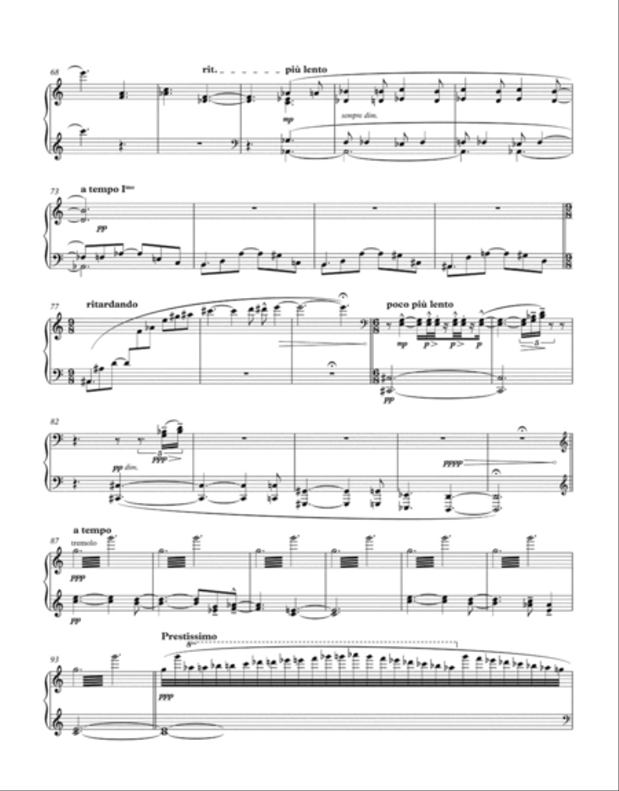 Leise Gondeln for Piano Piano Solo scores gallery preview page 3