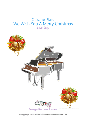 We Wish You A Merry Christmas - Solo Piano - Easy