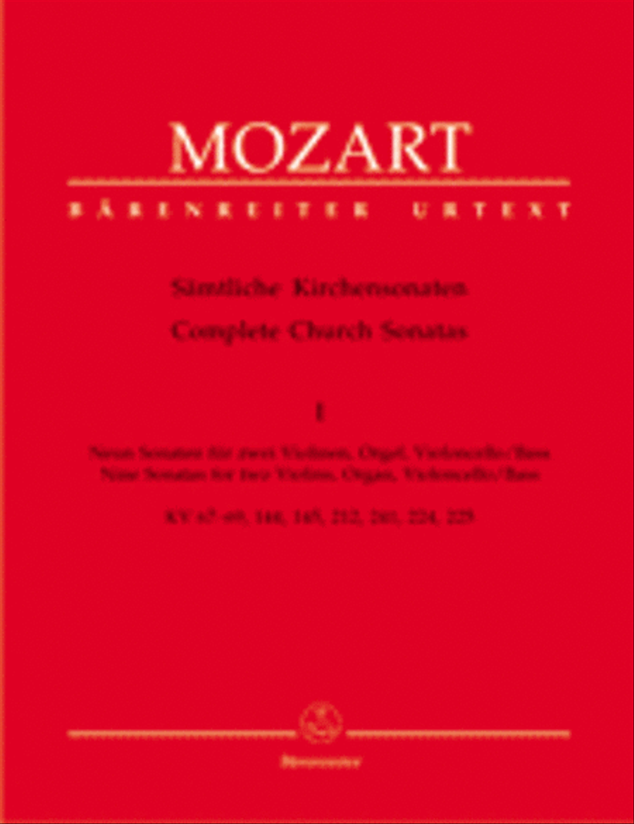 Samtliche Kirchensonaten, Heft 1 Cello scores gallery preview page 1