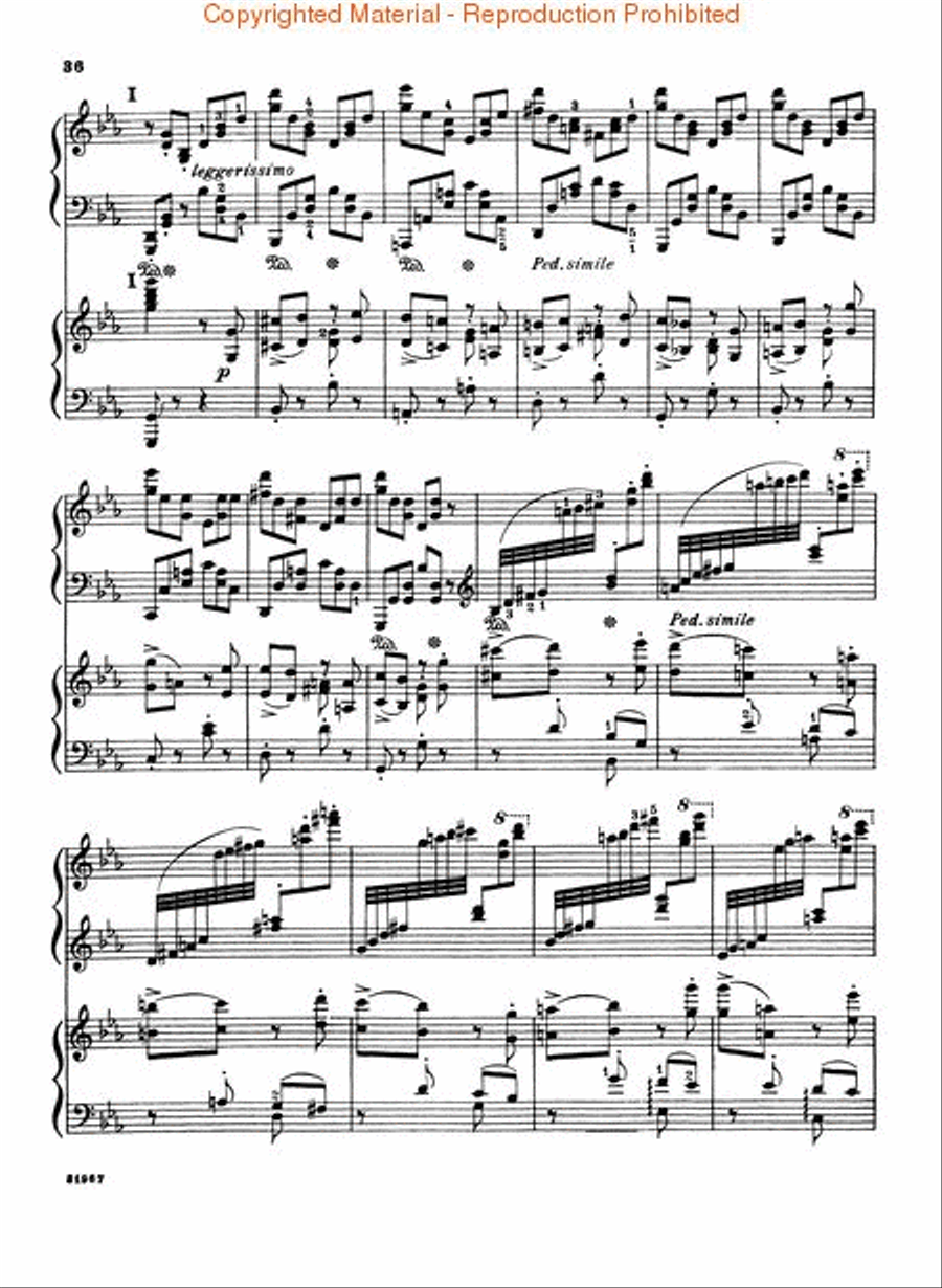 Concerto No. 4 in C Minor, Op. 44 Piano scores gallery preview page 4