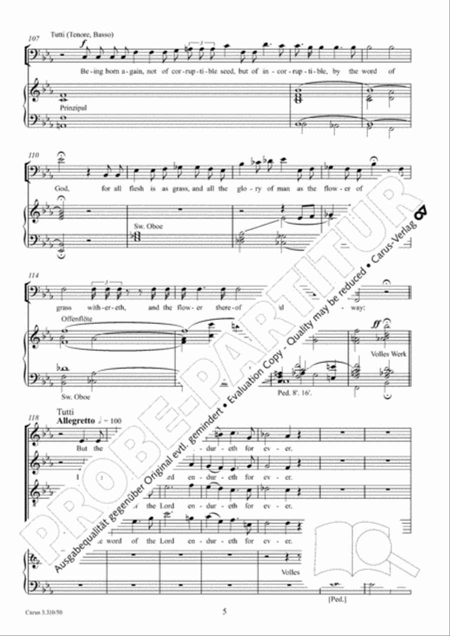 Blessed be the God and Father 4-Part scores gallery preview page 6