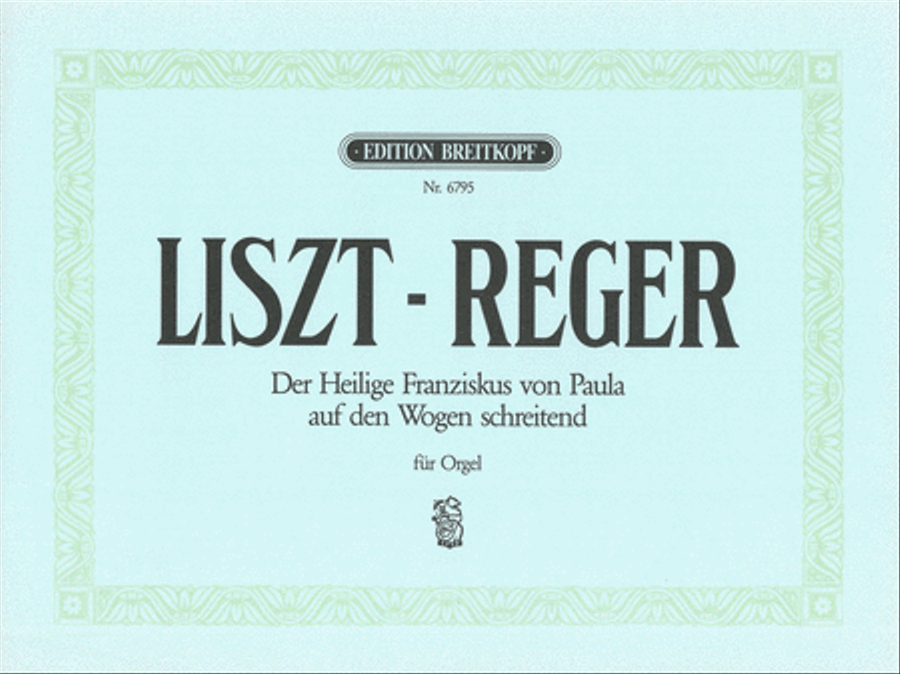 Der Heilige Franziskus von Paula auf den Wogen schreitend Organ scores gallery preview page 1