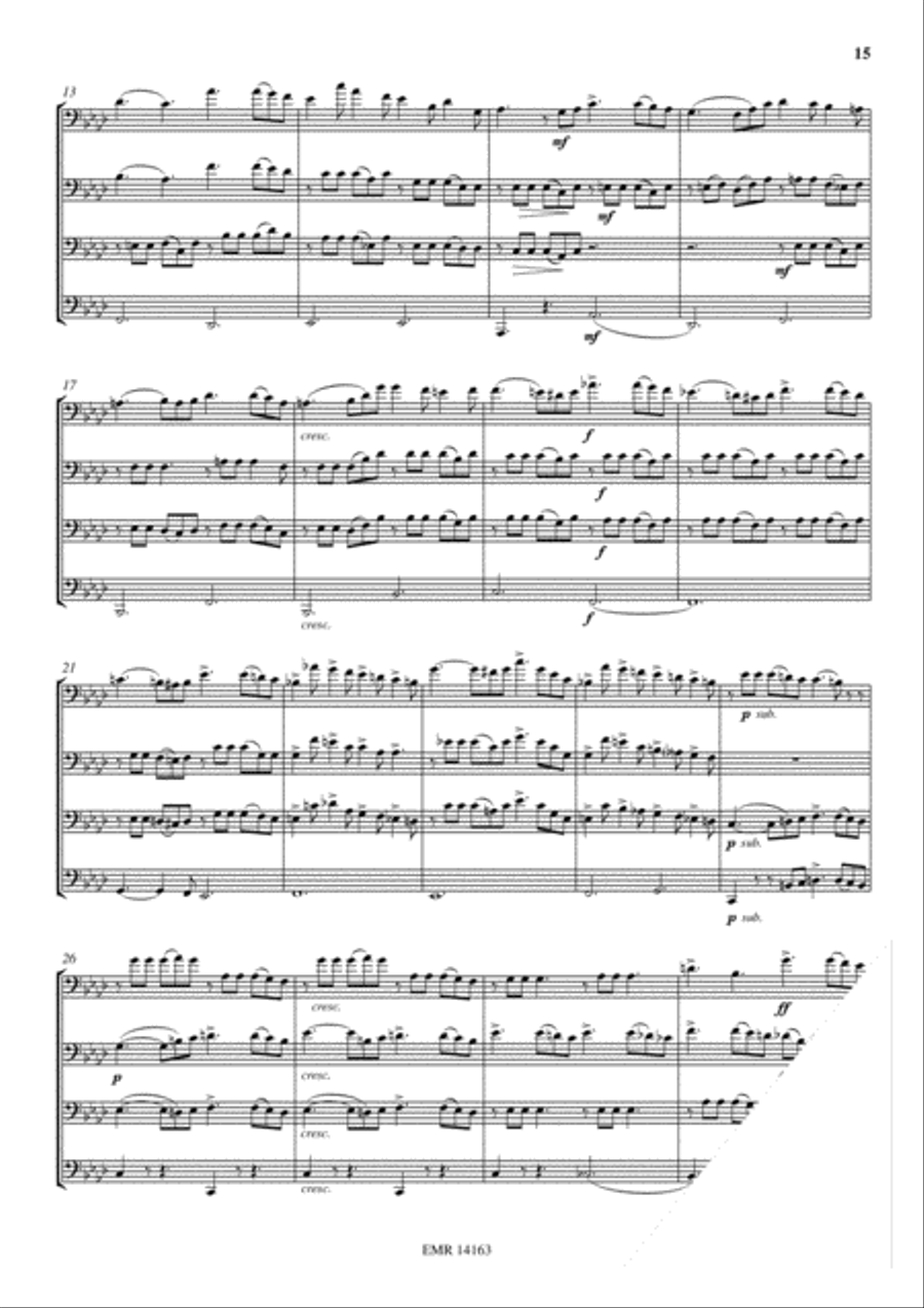 Songs Without Words Songs Without Words Trombone Quartet scores gallery preview page 9