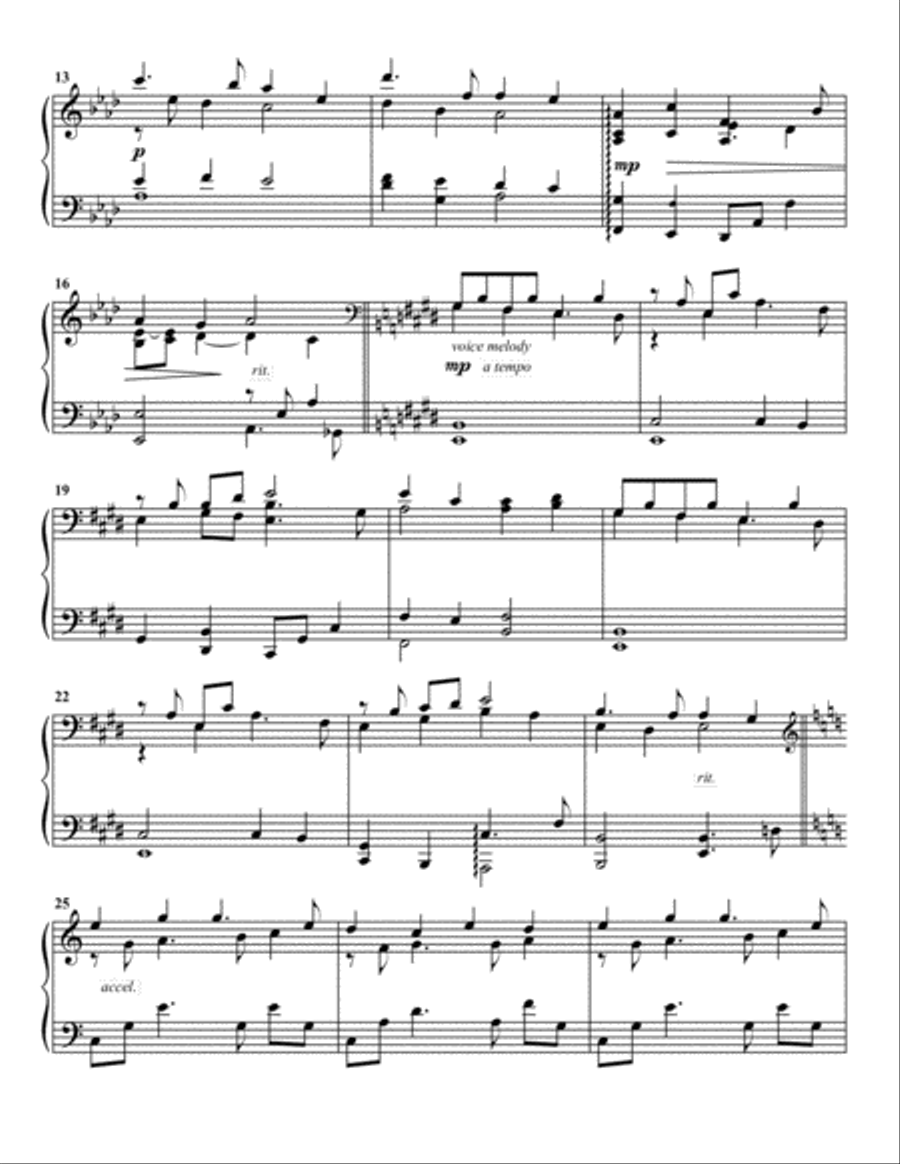 Tis So Sweet to Trust in Jesus Piano Solo scores gallery preview page 2