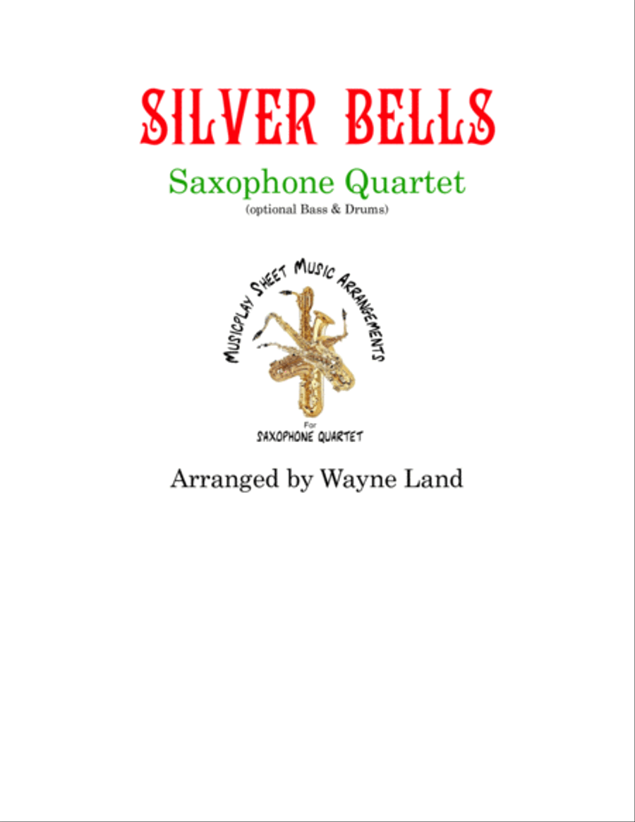 Silver Bells Saxophone Quartet scores gallery preview page 1
