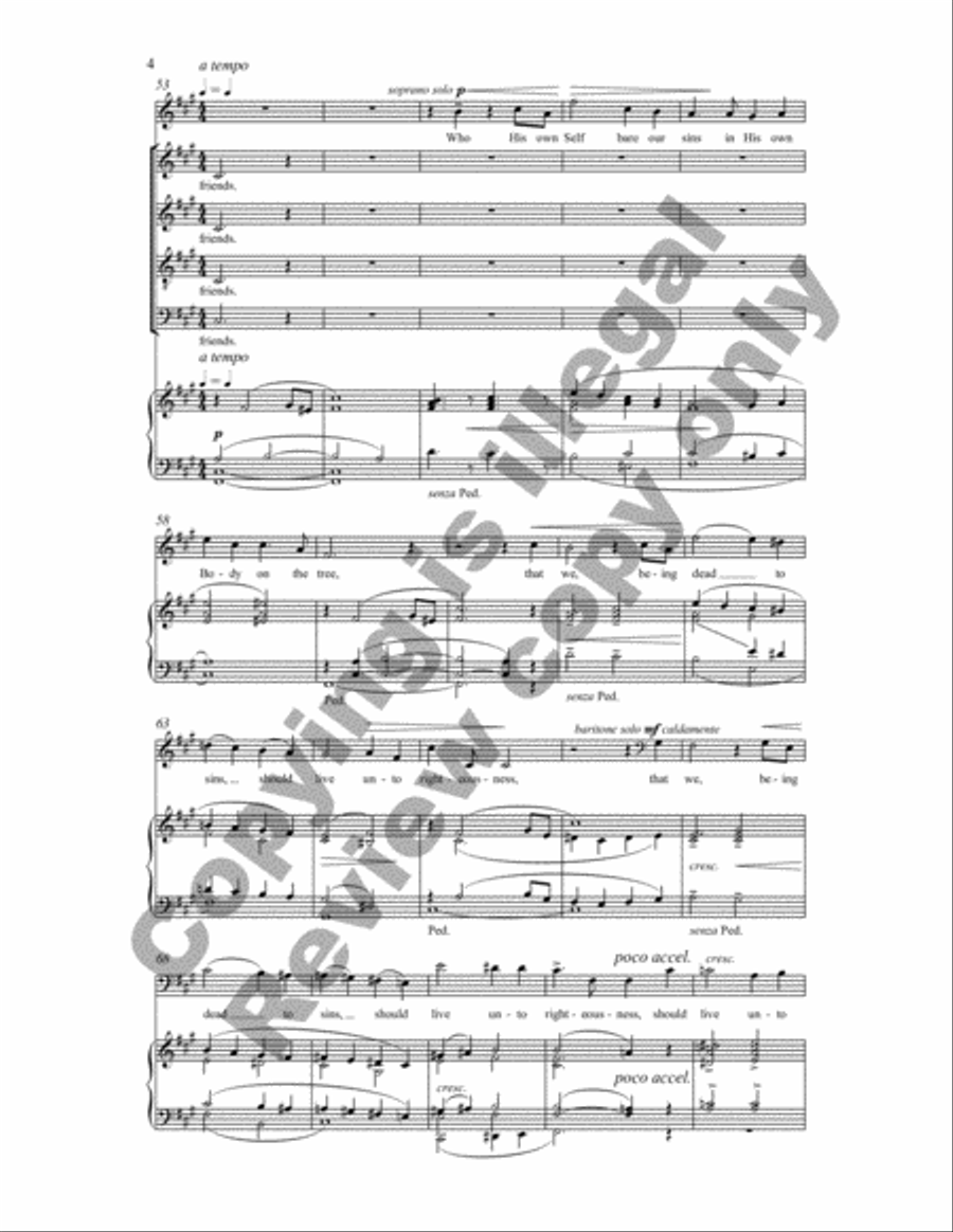 Greater Love Hath No Man (Choral Score) 4-Part scores gallery preview page 13