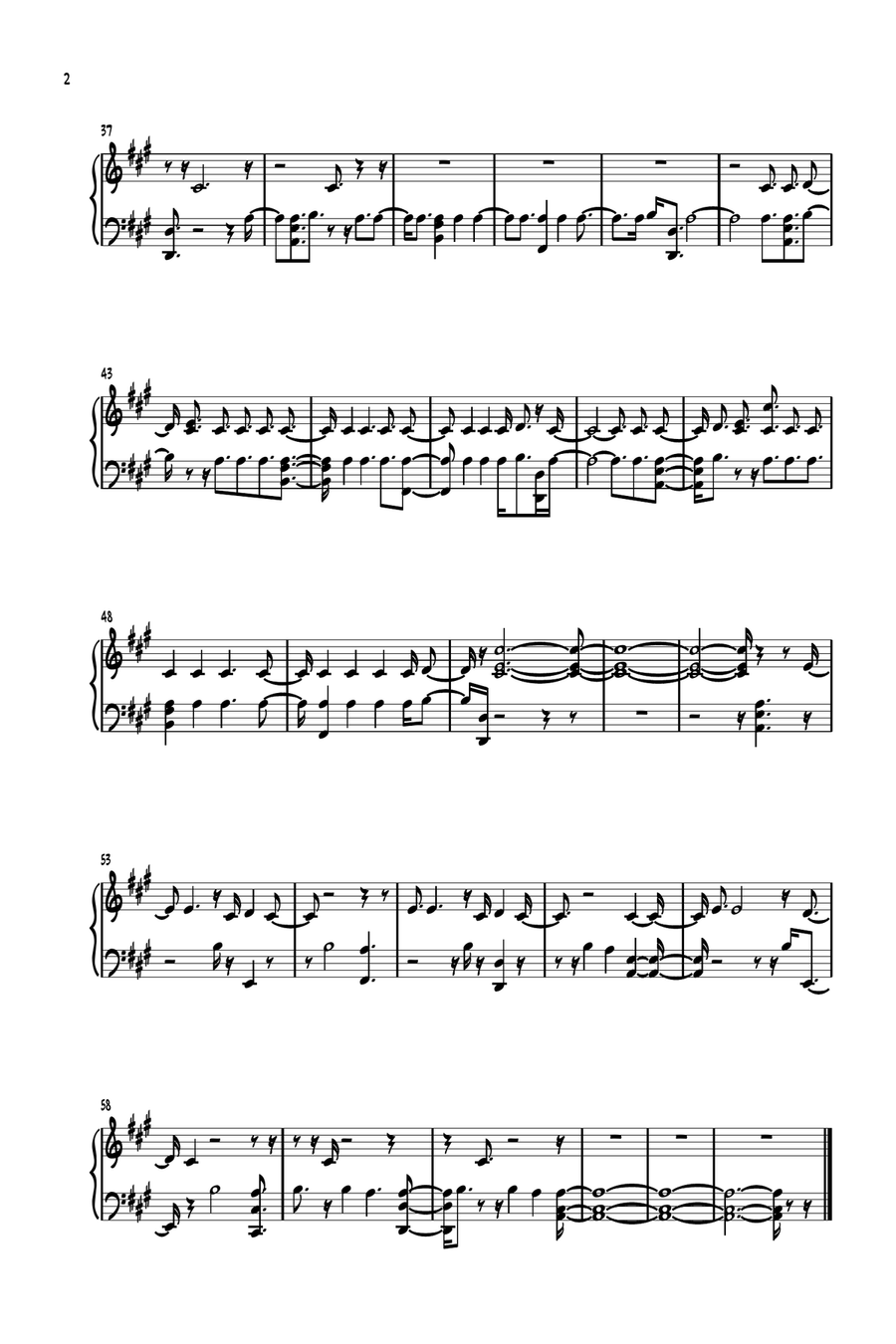 My King Forever My King Forever Piano Solo scores gallery preview page 2