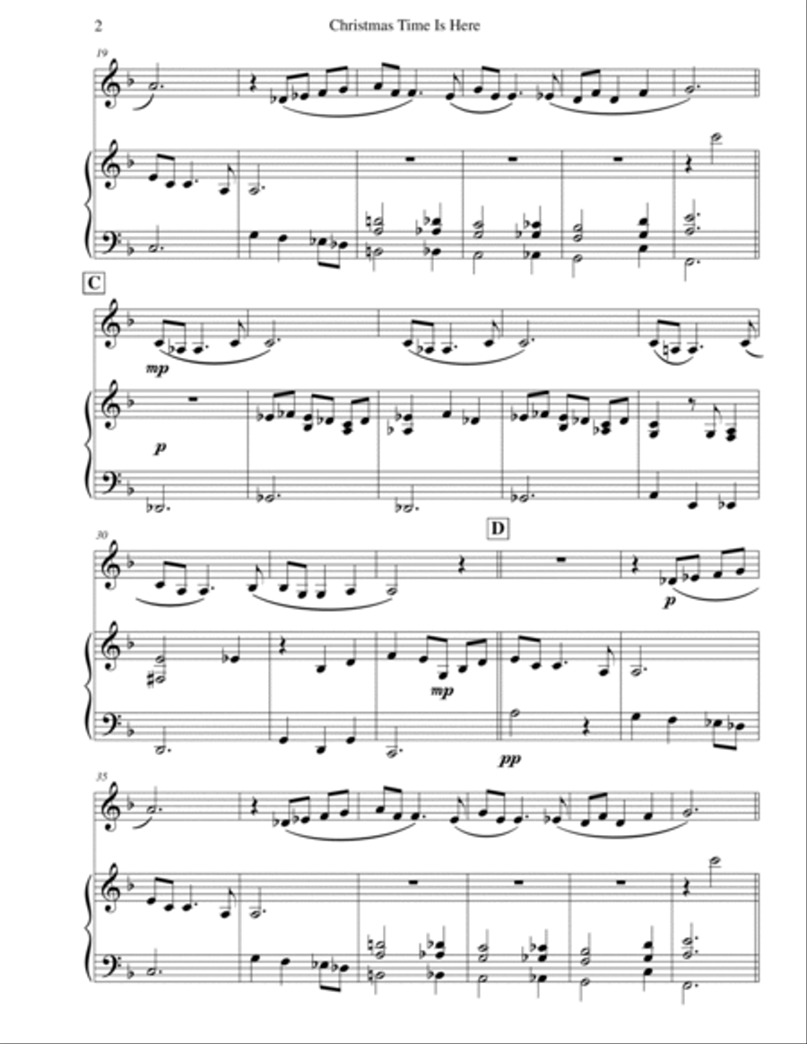 Christmas Time Is Here Christmas Time Is Here Piano scores gallery preview page 4