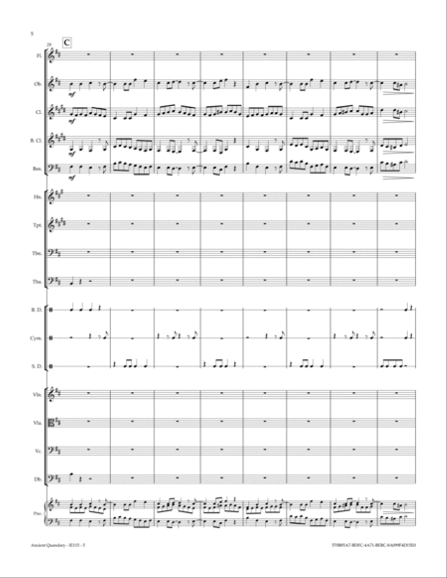 Ancient Quandary Full Orchestra scores gallery preview page 6