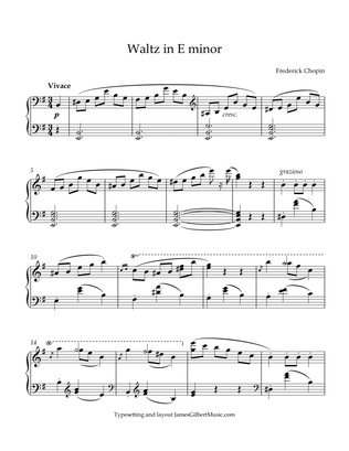 Book cover for Waltz in E minor