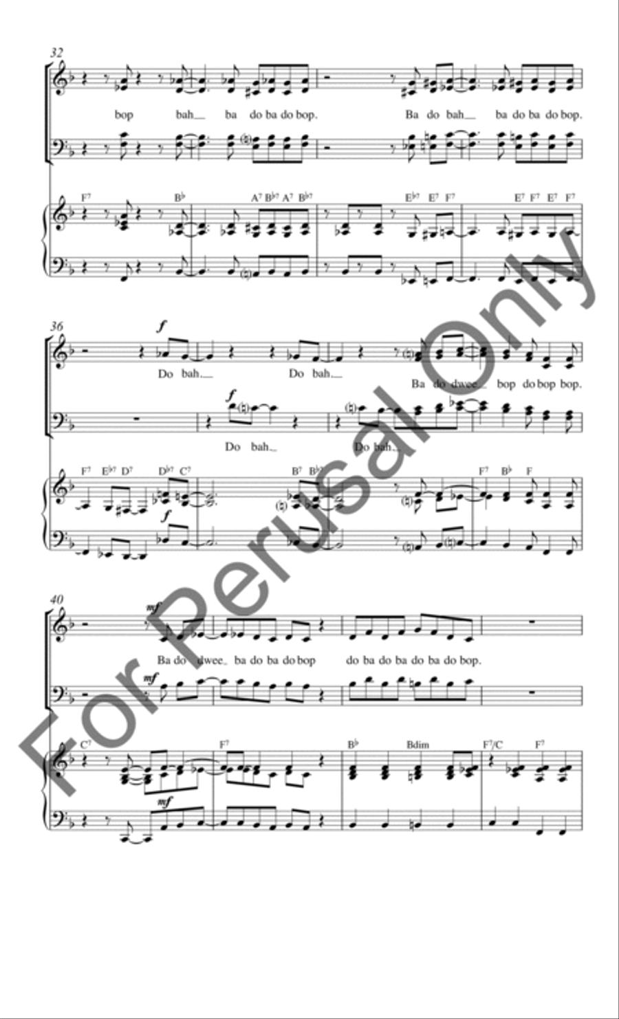 How Old Do Ya' Have To Be To Sing The Blues? 4-Part scores gallery preview page 5