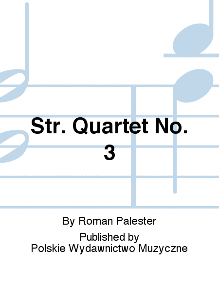 Str. Quartet No. 3