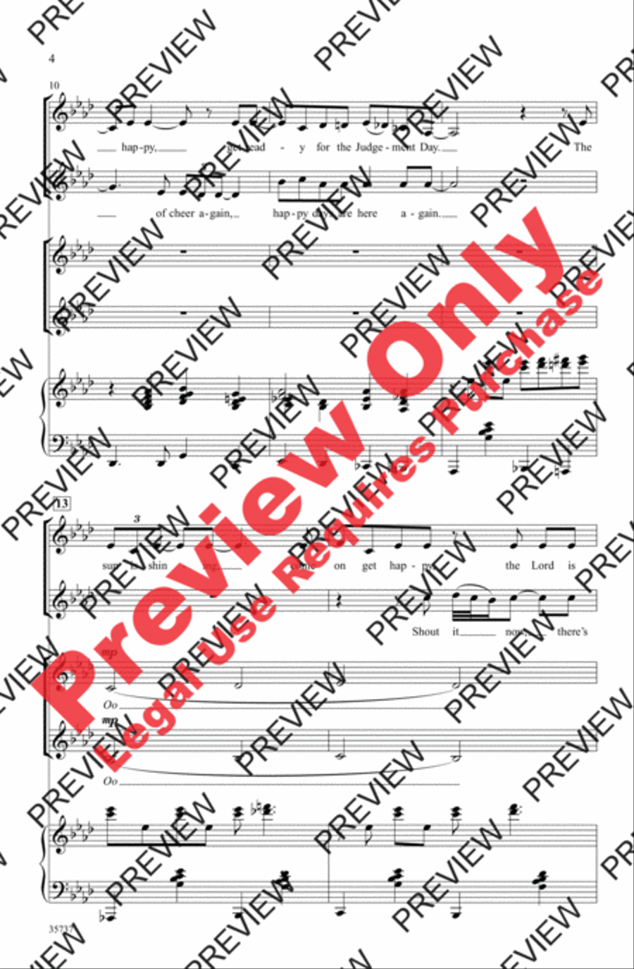 Happy Days Are Here Again / Get Happy Women's Choir scores gallery preview page 4