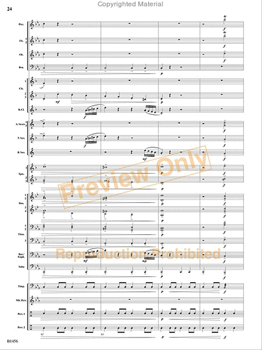 Overture to a Winter Celebration Concert Band scores gallery preview page 59