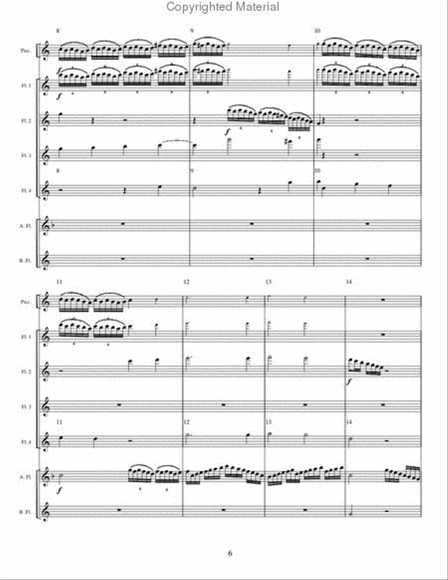 William Byrd Collection Flute Choir scores gallery preview page 6