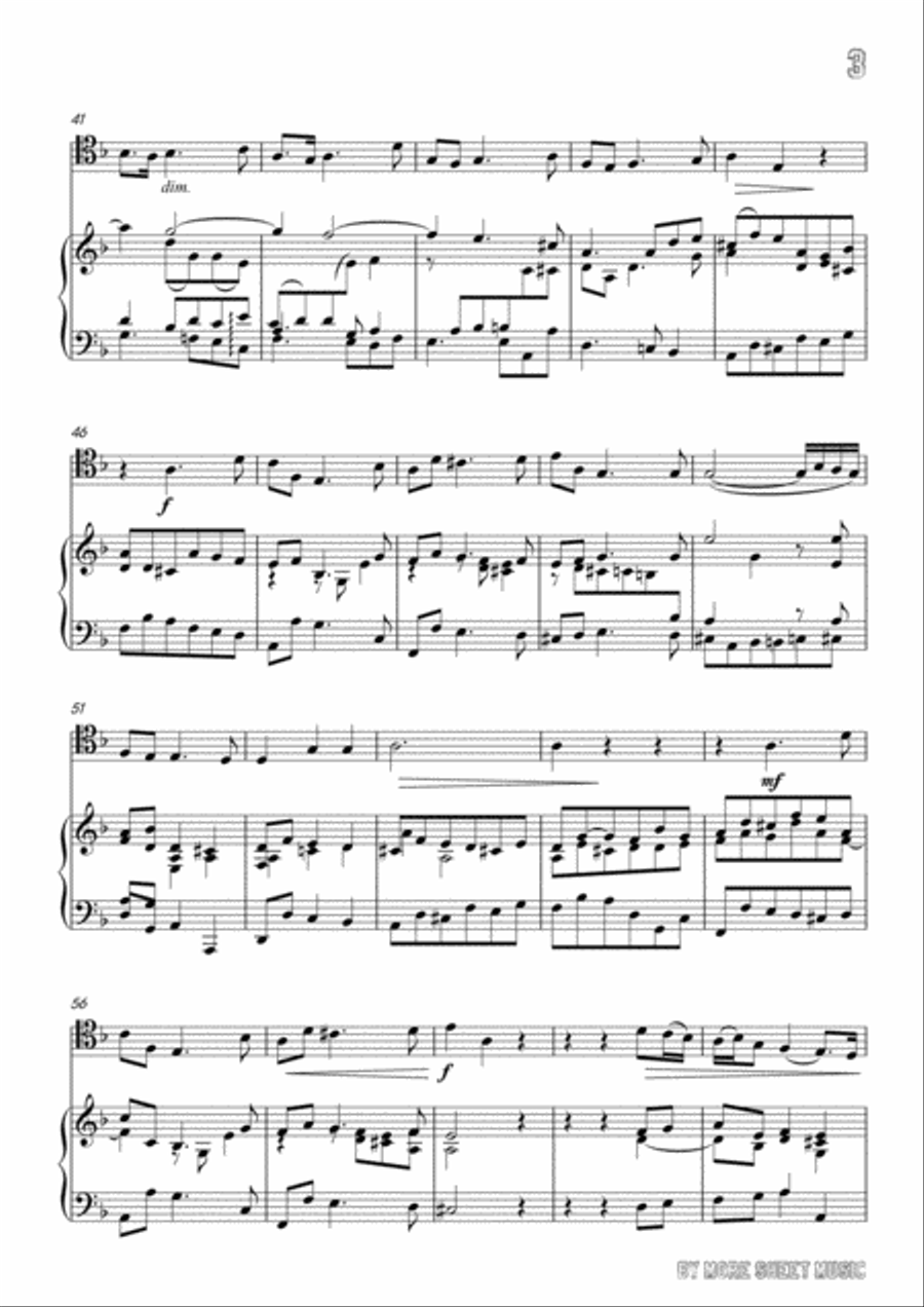 Handel-Ombra cara,for Cello and Piano Piano scores gallery preview page 5
