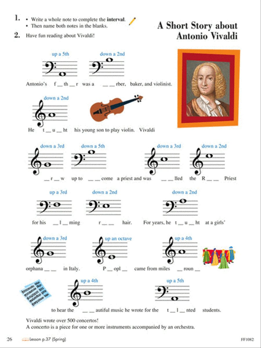 Piano Adventures Level 2A - Theory Book