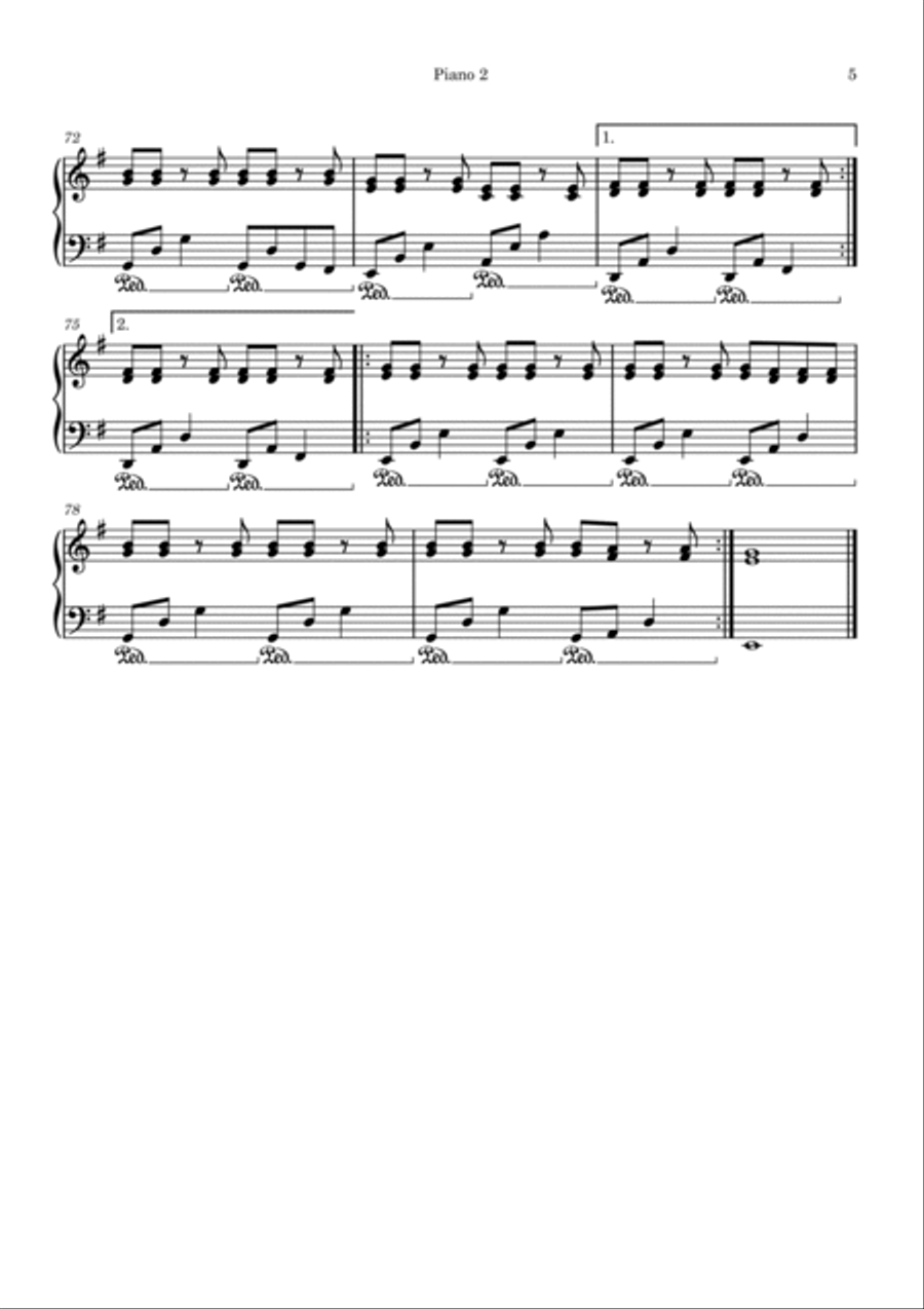 Wonderful Life Wonderful Life 1 Piano, 4-Hands scores gallery preview page 5